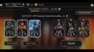 MK Mobile - Hellspawn Tower Fatal 60-61 Auto Fighting 2024-07-30