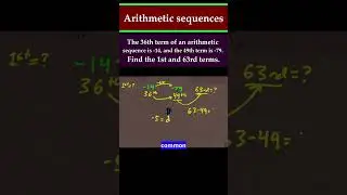 Finding any term from 2 terms arithmetic sequence. #maths #roblox #learnwithroblox #mathematics