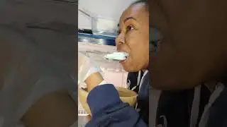 ASMR/ EATING FLUFFY ICE FROM MY BLUE FRIDGE 💙