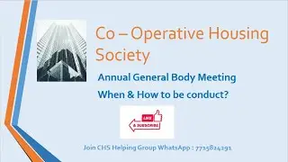 Annual General Body Meeting CHS