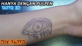TATTO TEMPORARY | CARA MEMBUAT TATTO MATA DI TANGAN HANYA MENGGUNAKAN PULPEN