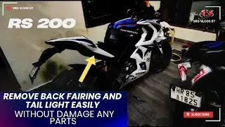 Pulsar RS200 Tail Light & Back panel RemoveDon't Open without This | Step by Step | Starter Problem 