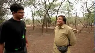 Kalyan Varma interviewing Bhushan Pandya in Gir