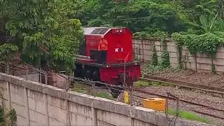 KA LANGSIRAN LOKOMOTIF CC 202 DI STASIUN LAHAT #DIVRE3-+11:01