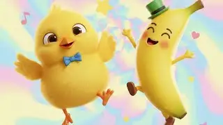 Chicken Banana Song 🐔🍌 | Funny Kids Dance & Repeat Song | Kids Cartoon