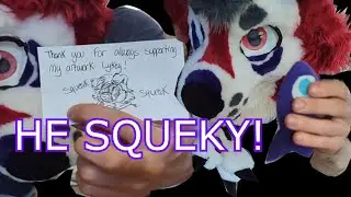PLAYING WITH FISH?! 🐟 He SQUEAKY! | #furry #vtuber #skit