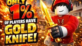 Grinding gold on knife 