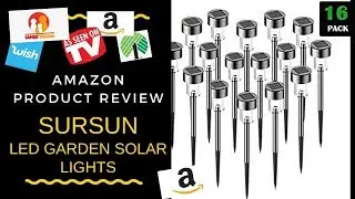 SURSUN Outdoor LED Solar Lights | Amazon Product Review