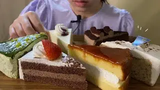【咀嚼音】ケーキをいっぱい食べる/The sound of eating cake/케이크를 먹는 소리/【ASMR】【食べる】