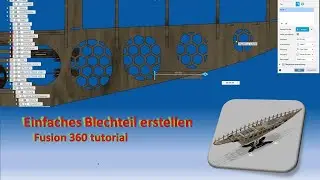 Einfaches Blechteil &ndash; Fusion 360 tutorial - (Modellbau Schooner Germania)