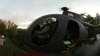 R/C Century Hughes 500MD tow Defender Fuselage 360 Camera Style