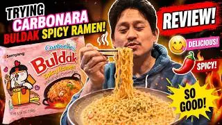 Buldak Spicy Ramen Noodles - Carbonara Chicken flavor - My first Taste Review