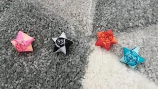 How to make origami straw star