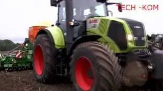 Siew Rzepaku - Claas Axion 820 & Amazone Cirrus 4002  TECH-KOM