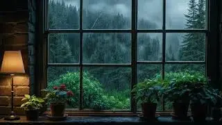 Rain on Window 🌧️ Calming Rain Thunder Sounds for Sleep, Relaxation & Focus | 3 Hours