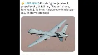 Russian Su-27 Collides with U.S MQ-9 Reaper Over the Black Sea!