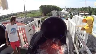 Scary Black Water Slide at AquaSplash