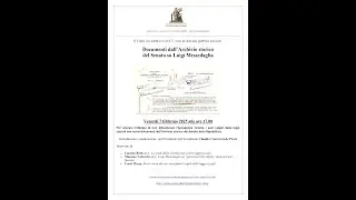 Documenti dall' Archivio storico del Senato su Luigi Messedaglia