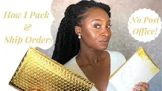 How to Pack and Ship orders, Lipgloss, Makeup Packing and Shipping, Fast Easy, Entrepreneur Life 3