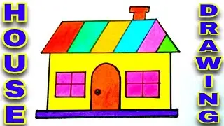 #house_drawing / how to draw a house step by step very easy for kids #art #how_to_draw