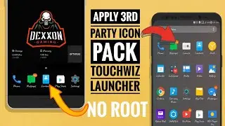 How To Apply Icon Pack To Stock Samsung Rom Without Root 2018!