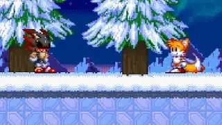 Sonic EXE Back In Fallen World - Полный геймплей за Тейлза - Boss Fight.