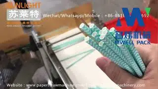 MW-SSDB High Speed 6 Cutting Knife System Paper Straw Making  Machine