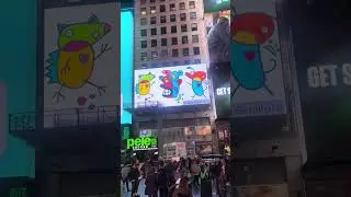 My art is on display in Times Square 🤩