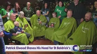 Patrick Elwood Shaves His Head for St Baldrick&rsquo;s