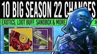Destiny 2: 10 BIG CHANGES IN SEASON 22! Double Special NERF, Exotic Reworks, Loot Buff & Vendors!