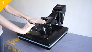 Presse &agrave; chaud &eacute;conomique 38x38 centim&egrave;tres, pour impression et sublimation de t-shirts - 2Stamp