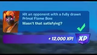 Fortnite - Hit an opponent with a fully drawn Primal Flame Bow - Chapter 3 Season 3