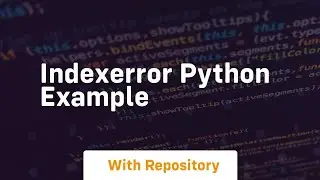 indexerror python example