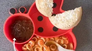 Cream Cheese Crumpet ~ Hoops ~ Mashed Prune 🤭 Nova does not approve!