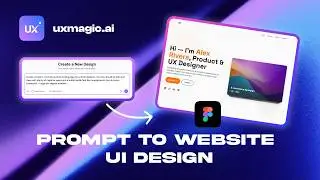 I Built a Website UI Using AI in Minutes (UXMagic + Figma)