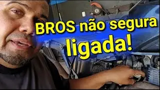 Bros150 n&atilde;o segura ligada!! Uma simples regulagem resolve! 