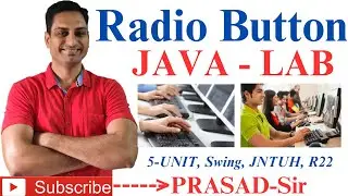 Radio Button / JRadio Button/#RadioButton/#JRadioButton/#LAB/#Program/#Swing/#JAVA/#PrasadSir/#JNTUH