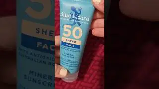 New! Blue Lizard Sheer Face Mineral Sunscreen spf 50 #bluelizard #mineralsunscreen #facesunscreen