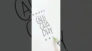 Happy World Calligraphy Day!