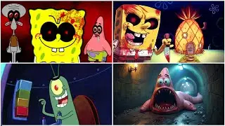 Spongebob SquarePants vs Patrick Star vs Plankton vs Crabs Tiles hop