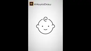 Easy Drawing Baby Icon in Adobe Illustrator