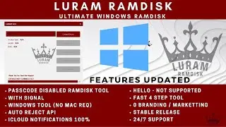 LURam Windows RAMDISK for Passcode Disabled Devices IOS 15 - NO NEED MAC - 2022