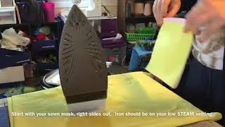 How to make pleats for a pleated mask