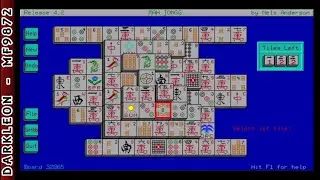Mah Jongg Solitaire &copy; 1987 Nels Anderson - PC DOS - Gameplay