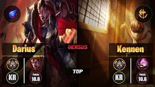 Challenger DARIUS [Phase Rush] (Top) VS  KENNEN - Challenger KR Patch 10.8