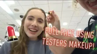 full face using testers makeup*gone wrong!*