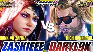Tekken 8 - Zaskieee (Zafina) vs Daryl9K (Paul) - Epic Player Match
