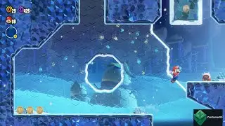 Super Mario Bros. Wonder Fluff-Puff Peaks Break Time! Kick It, Outamaway