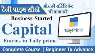 capital entries in tally prime