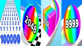 Number Master VS Ball Run 2048 VS Jelly Run 2048 VS Numbers Ball Blend Challenge Gameplay Ep 1
